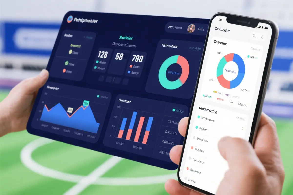 体育数据与资讯服务界面示意